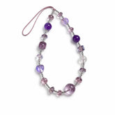 Natural Amethyst Crystal Phone Charm – Taoist Protection Energy Cute INS Strap Gift | Taiqing Temple
