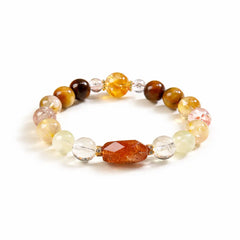 Natural Super Seven Crystal Bracelet – Taoist Blessing Wealth Luck Spiritual Jewelry Gift Set | Taiqing Temple