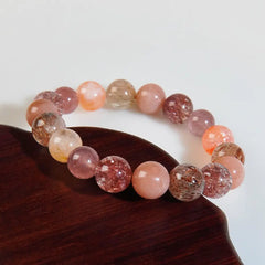 Firework Multi-Crystal Bracelet – Super Seven, Rutilated Quartz & Hematoid Quartz Energy Bracelet Gift Set