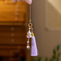 Chinese Lacquer Gourd Charm – Taoist Lucky Amulet Phone Strap Bag Charm Car Hanging Gift Set