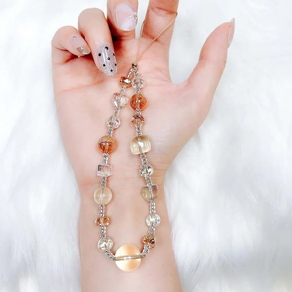 Natural Amethyst Crystal Phone Charm – Taoist Protection Energy Handmade Strap Gift Set