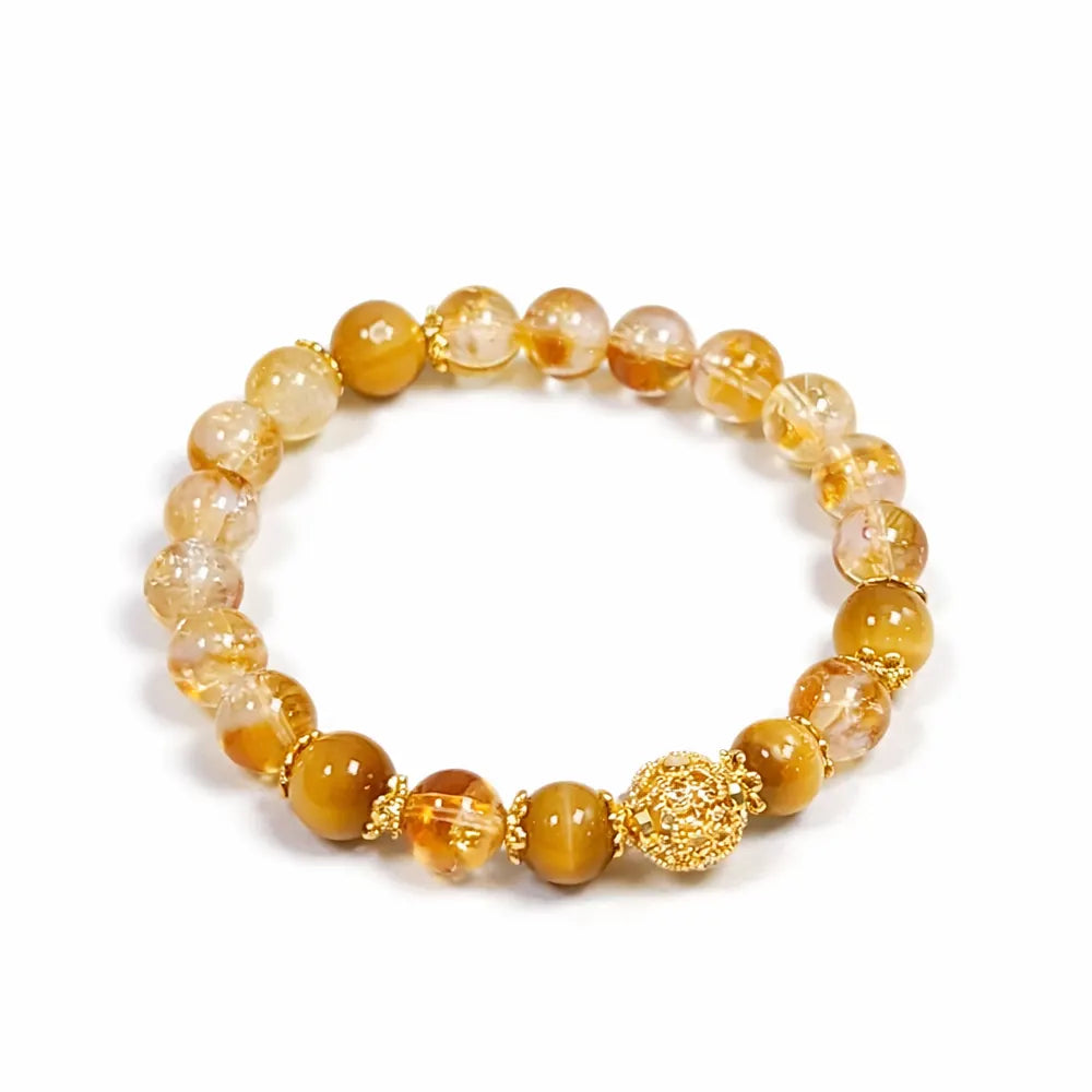 Citrine Wealth Bracelet Gift Set – Feng Shui Lucky Crystal Jewelry for Women | Taiqing Temple

