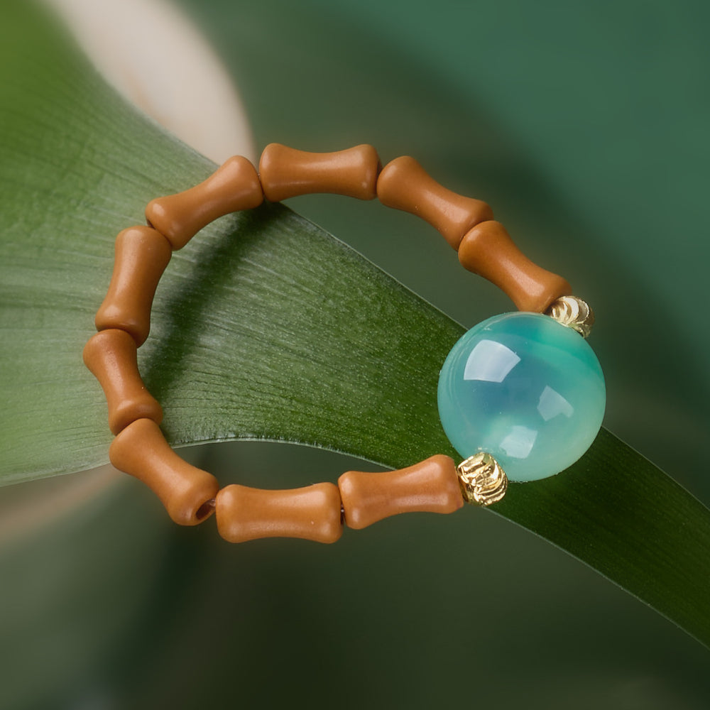 Set de regalo Cinco Bendiciones Taoístas – Amuleto de la suerte, anillo de ágata roja y saquito de la paz para protección y buena fortuna