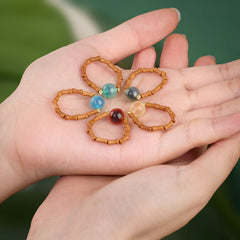 Set de regalo Cinco Bendiciones Taoístas – Amuleto de la suerte, anillo de ágata roja y saquito de la paz para protección y buena fortuna